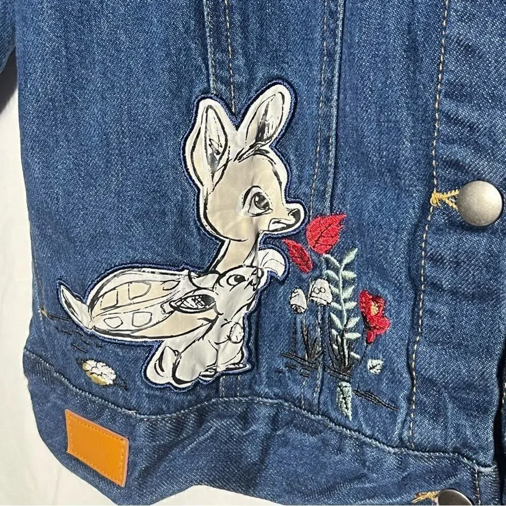 Disney Snow White Animators' Denim Jean Jacket Girls 9/10 Vintage